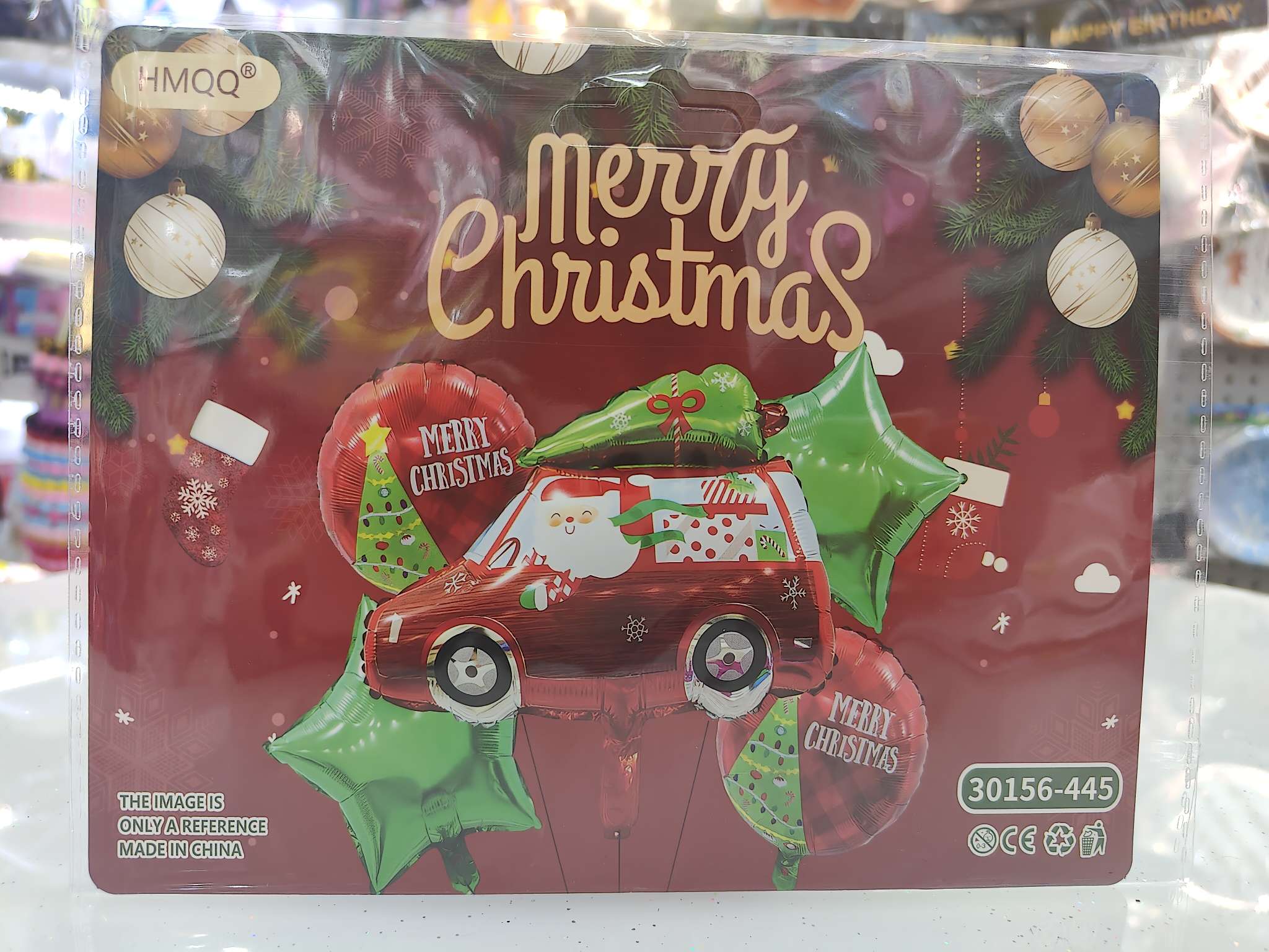 Five pieces of Christmas balloons