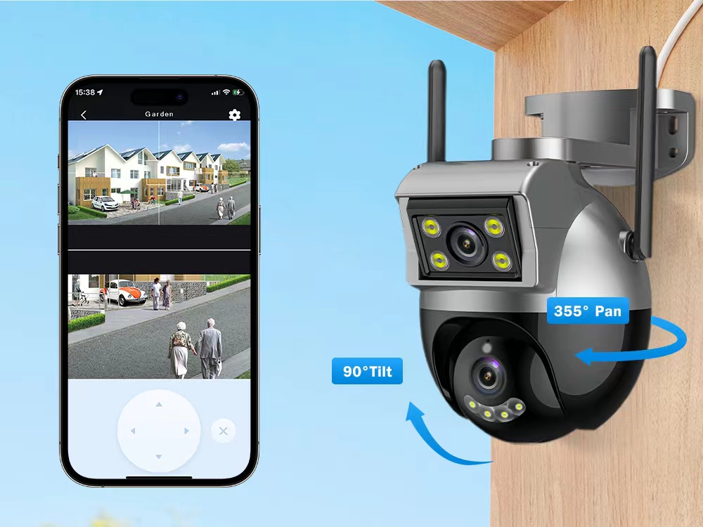 Gun And Ball Linkage Wifi Camera Head Specification drawing