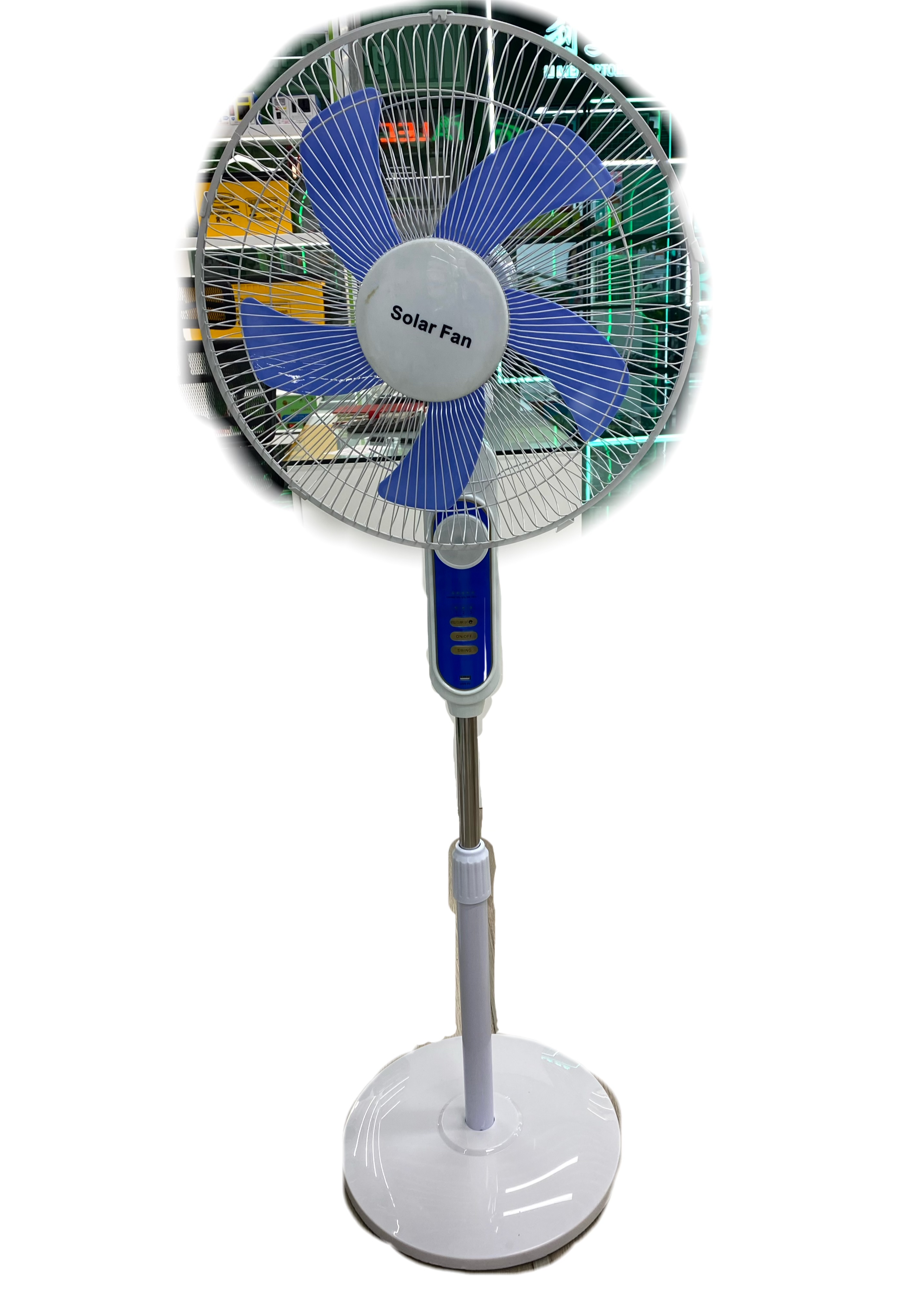 Solar fan T218 25W, white and black and white
