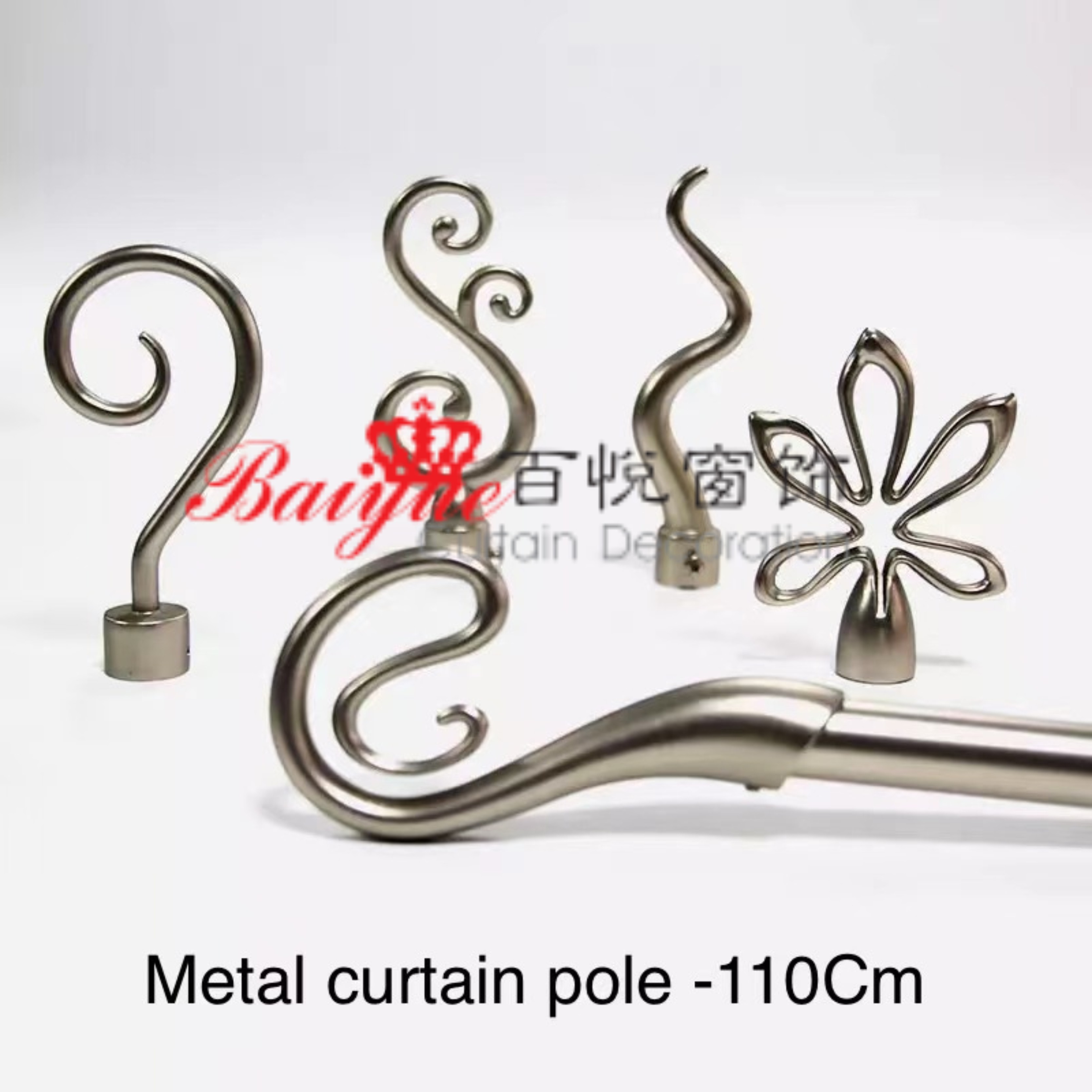 伸缩16/19mm，25/28mm喷塑，喷漆，电镀窗帘杆罗马杆轨道8