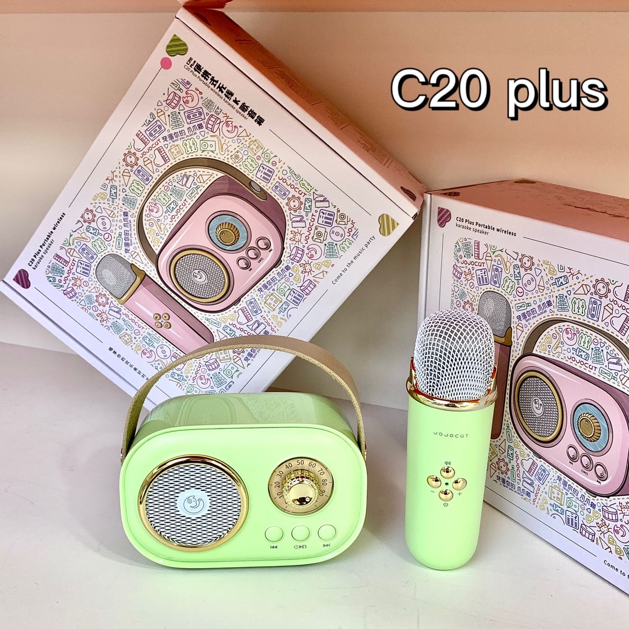 Plus Portable Karaoke Speaker Microphone Bluetooth Speaker Wireless Bluetooth Speaker Home Karaoke Set detail image 4