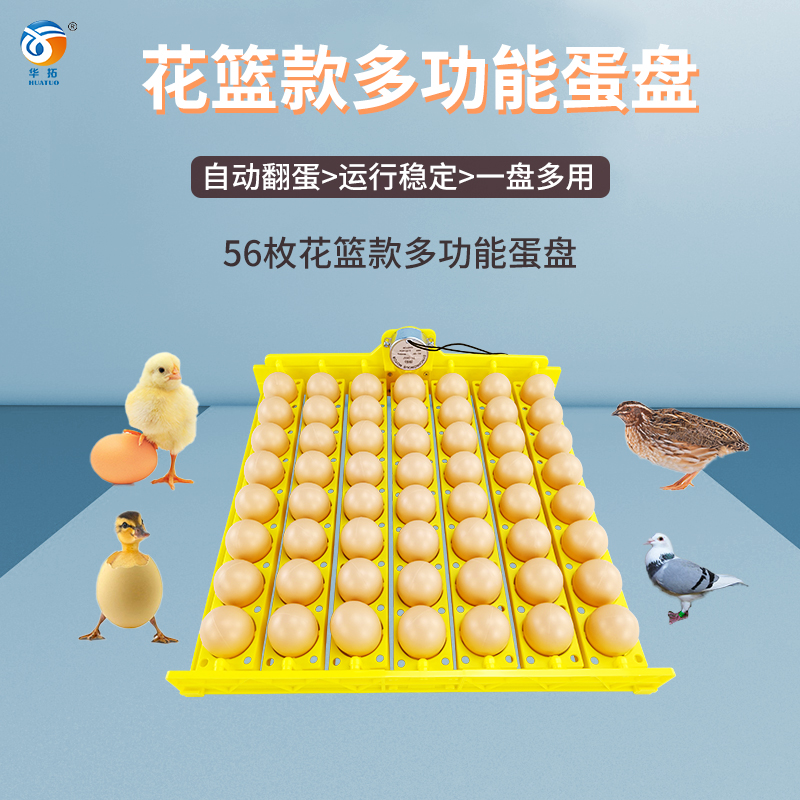 全自动家用型孵化机蛋盘56枚鸡鸭鹌鹑蛋盘自动翻蛋带电机详情图1