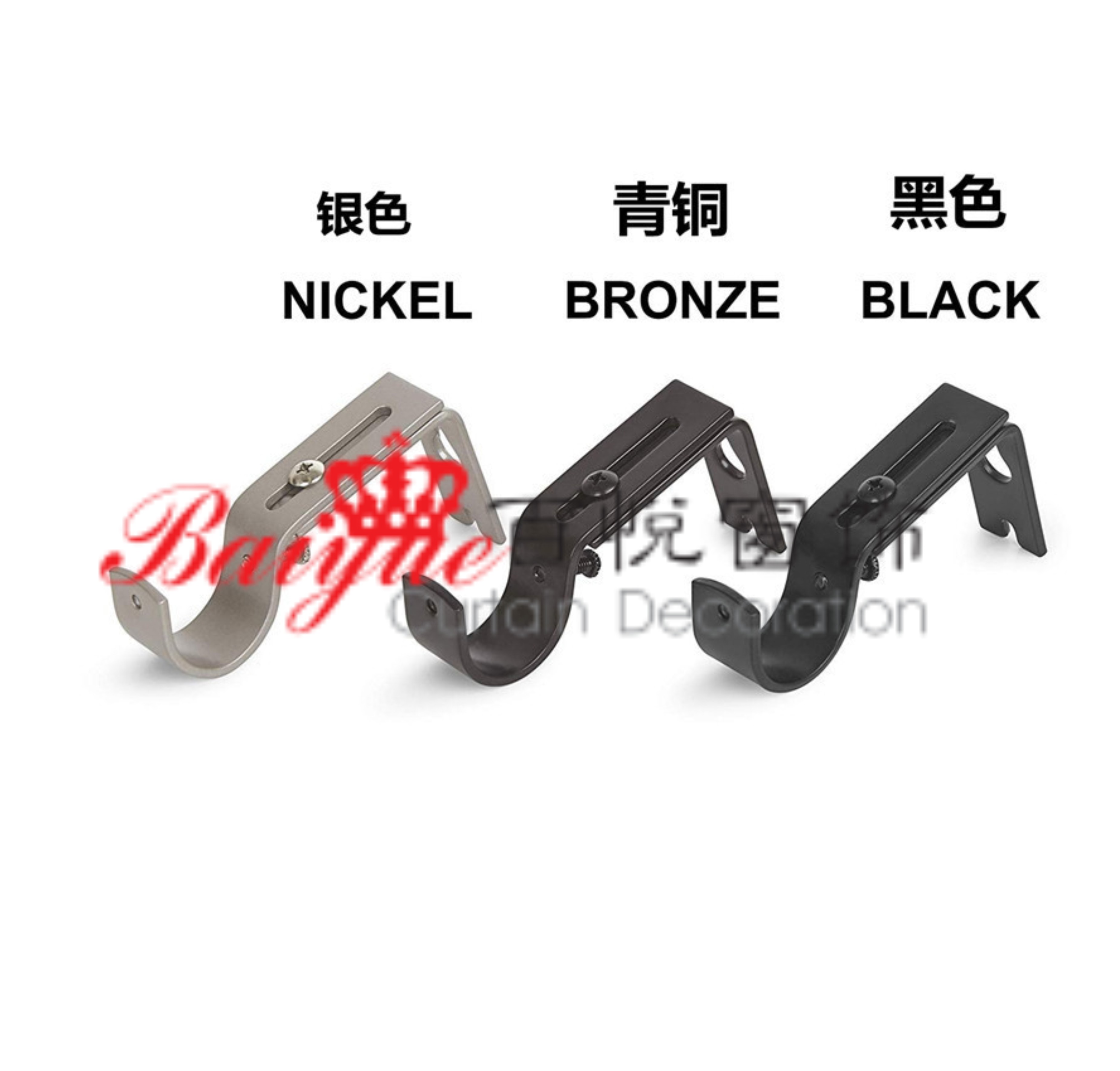 Telescopic 16/19Mm, 25/28Mm Spray, Spray Paint, Electroplated Curtain Rod Roman Rod Track 26 details Picture