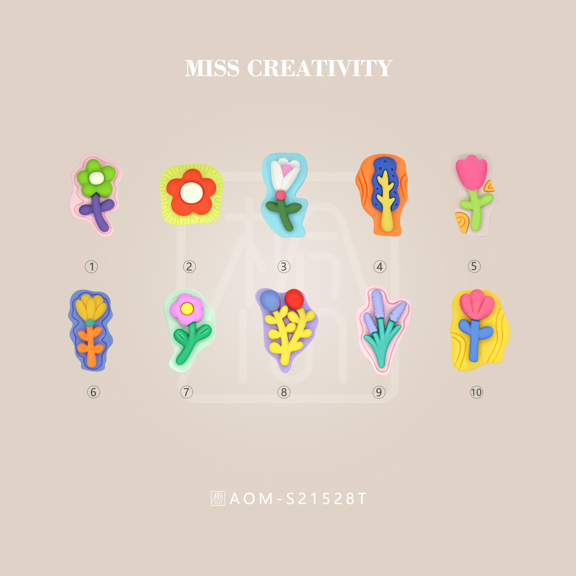 Diy Handmade Miss Resin Ring Accessories For Children's Hair Accessories 21506