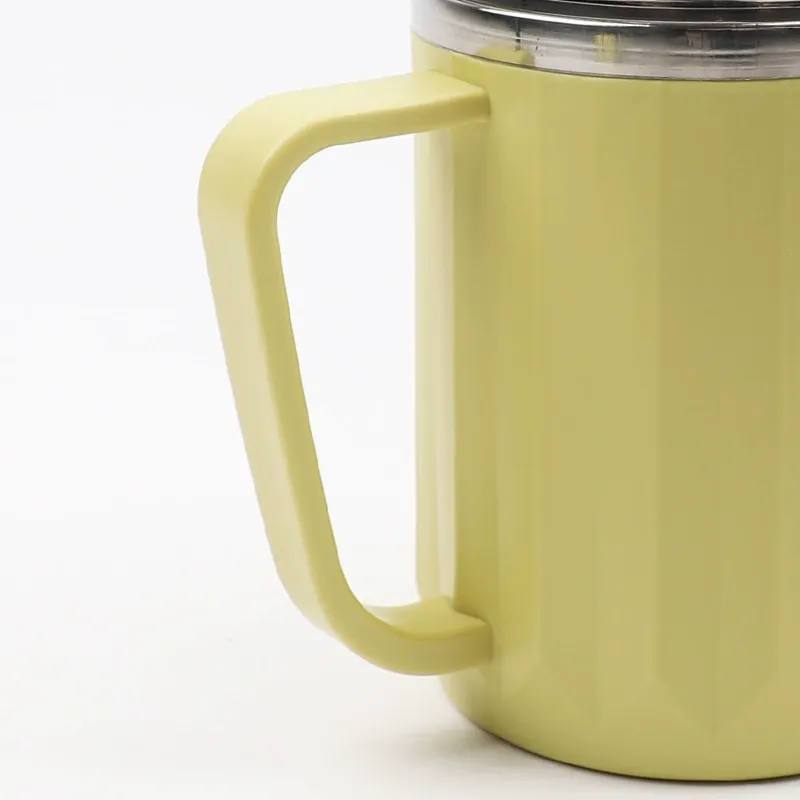 X111-2459 single-handled stainless steel cup with lid, drinking cup, mug, coffee cup, milk cup detail image 7
