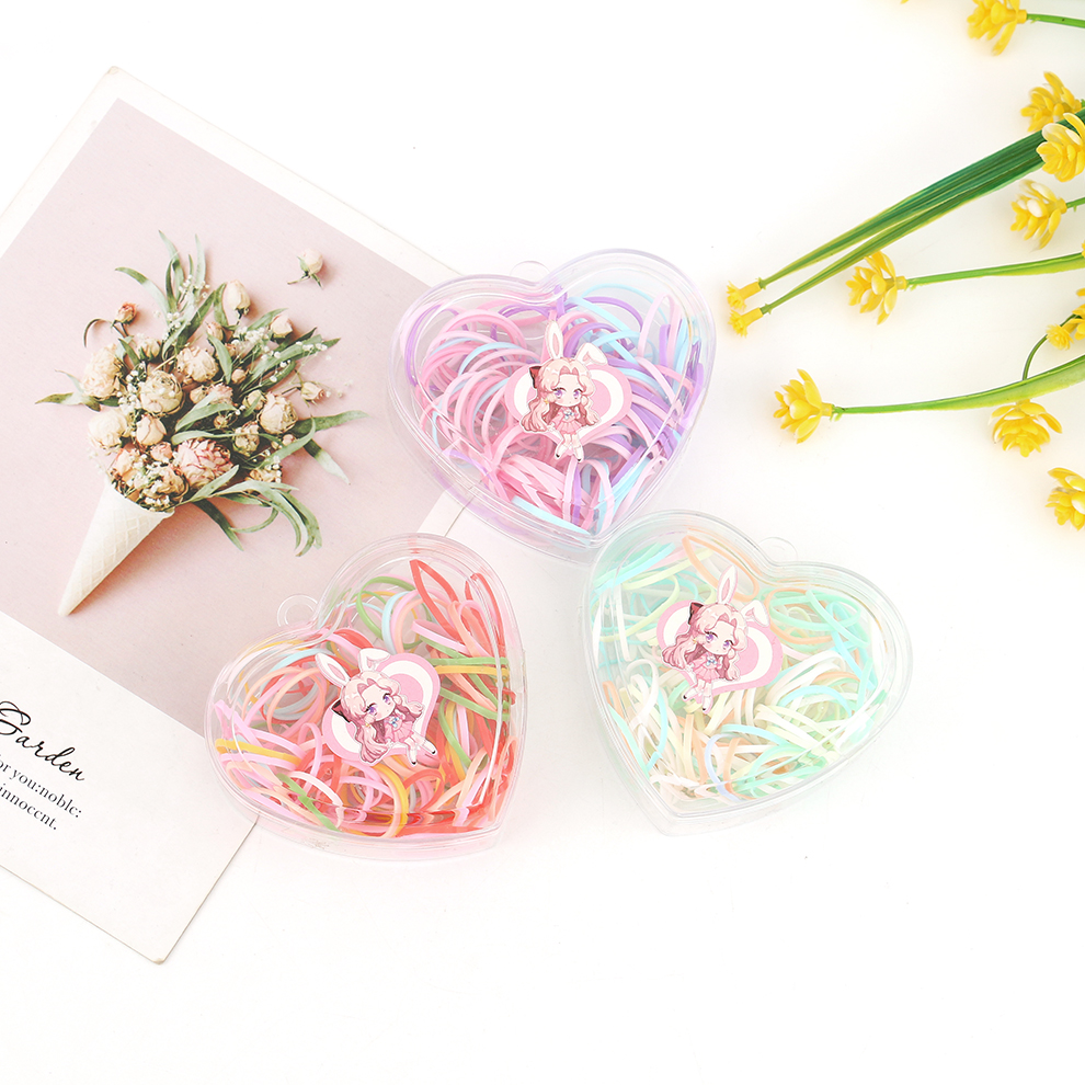 The new Korean version of disposable children's hair ties, hair bands, and rubber bands will not break when strongly pulled by babies and will not damage their hair details Picture