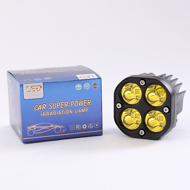Cross-Border Car Led Small Square Light 3 Inches 40W Multiple Spotlights Outdoor Off-Road Vehicle Motorcycle Spotlights details Picture