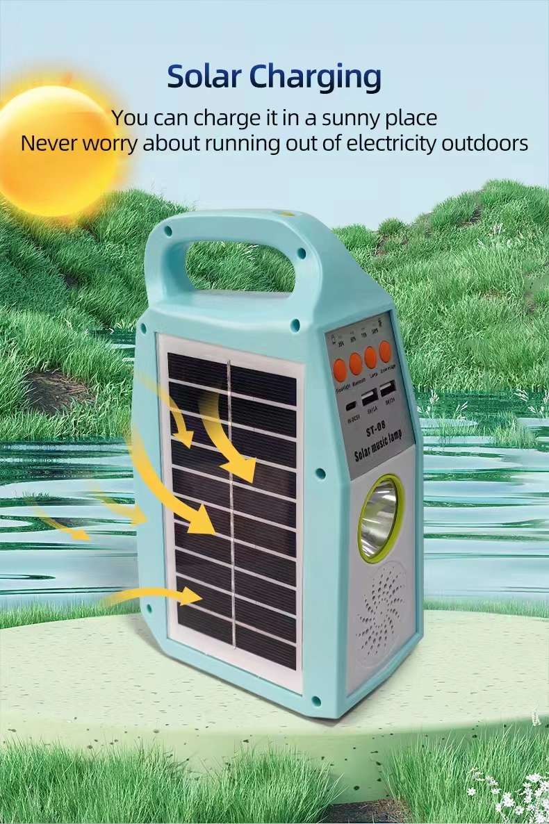 Solar Outdoor Emergency Bluetooth Sound Light details Picture