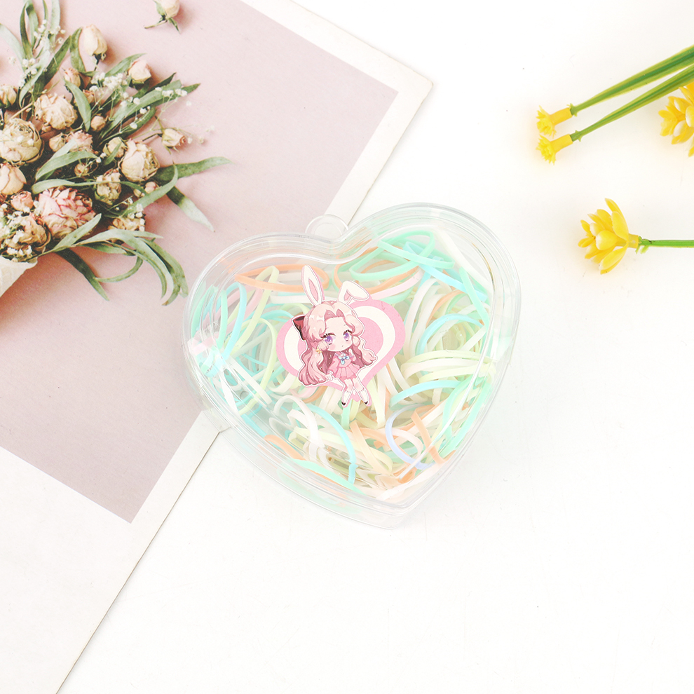 The new Korean version of disposable children's hair ties, hair bands, and rubber bands will not break when strongly pulled by babies and will not damage their hair Application Scenario