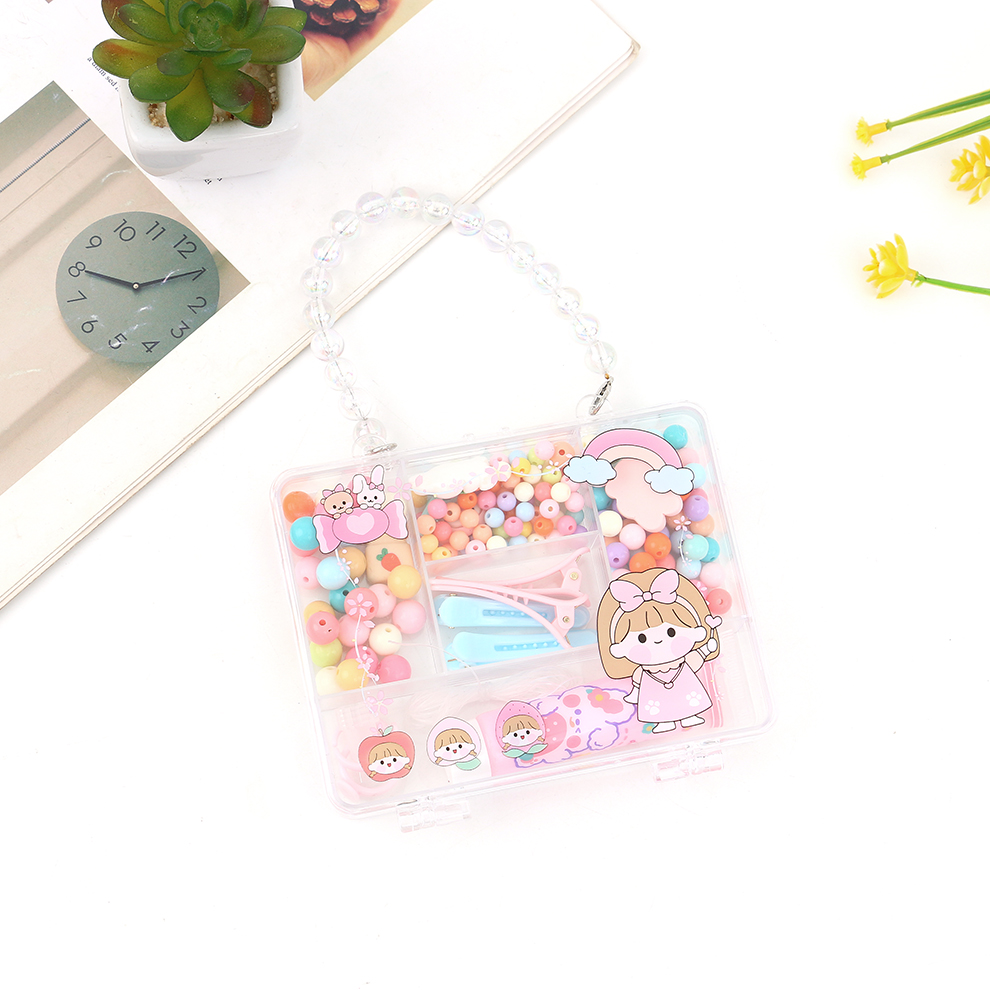 Children's beaded educational toys, beaded stringing, training concentration, diy handicrafts, materials, accessories, girls' bracelets