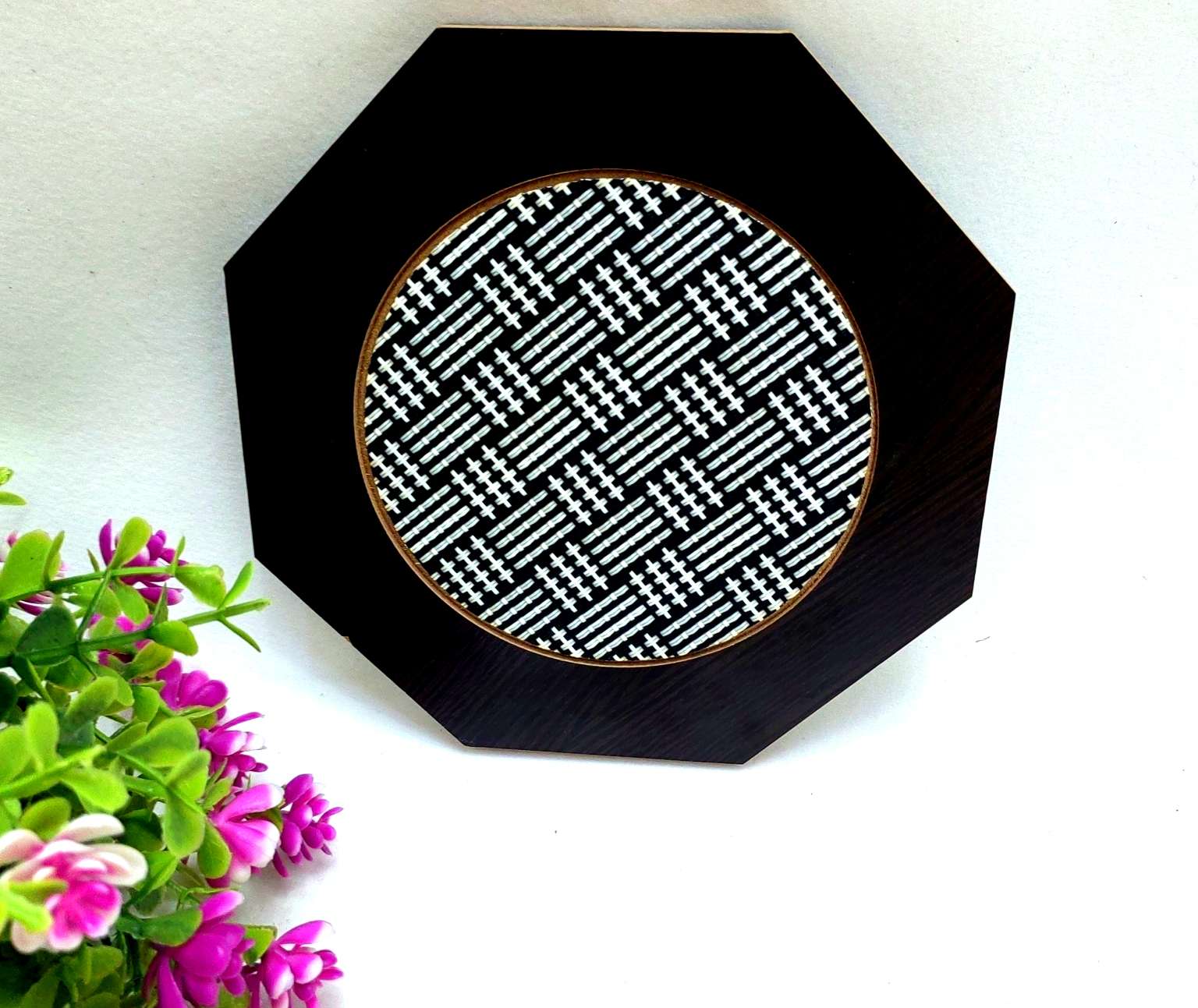 Jiehao Bamboo and Wood Wholesale Bamboo placemats, heat insulation pads, street stall goods wholesale bamboo and wood placemats, table MATS, octagonal coasters details Picture