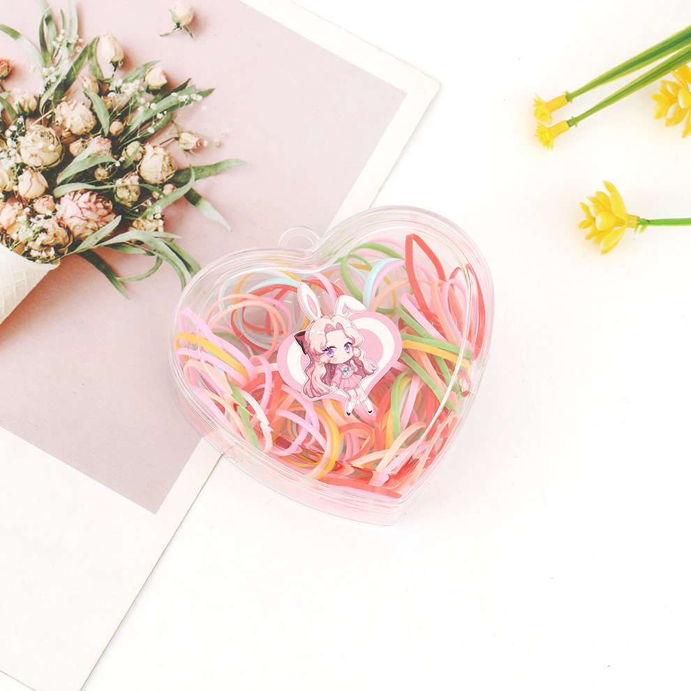 The new Korean version of disposable children's hair ties, hair bands, and rubber bands will not break when strongly pulled by babies and will not damage their hair Item Picture