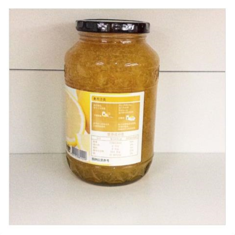 这里是我的回答：韩国进口/休闲零食/冲泡草绿/园蜂蜜/柠檬味/冲调饮料/1KG产品图