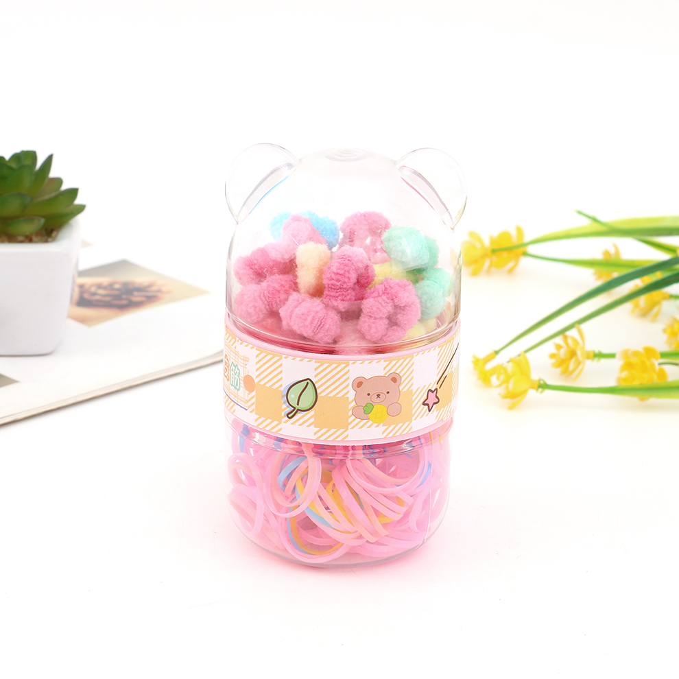 Children's hair tie leather band for girls and babies is elastic and won't damage their hair. Towel tie hair band for infants and toddlers is cute and durable. Double-layer disposable leather band Specification image