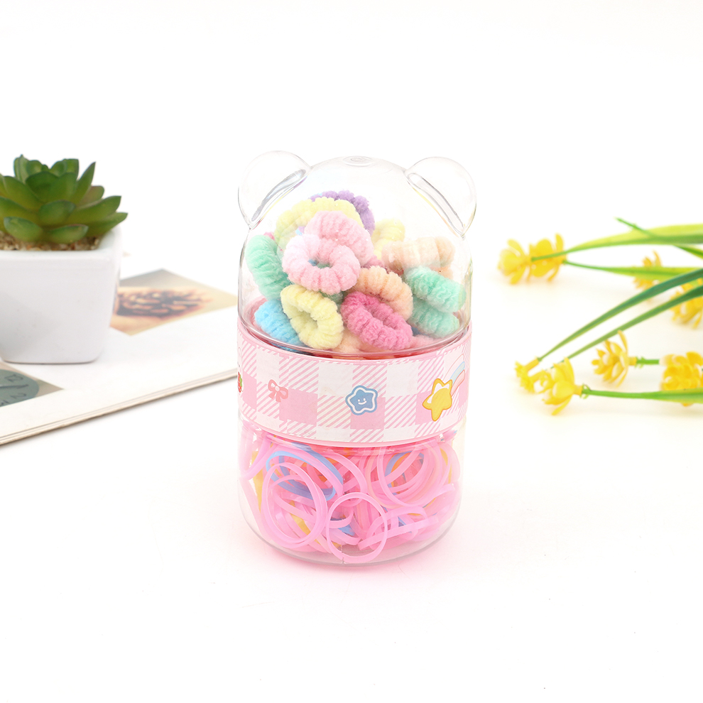 Children's hair tie leather band for girls and babies is elastic and won't damage their hair. Towel tie hair band for infants and toddlers is cute and durable. Double-layer disposable leather band Application Scenario