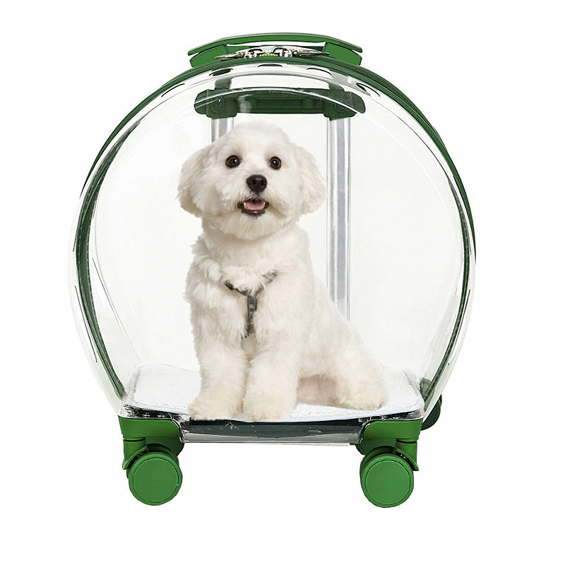 新款宠物拉杆箱透明猫包多功能宠物航空箱狗狗外出包便携泡泡箱