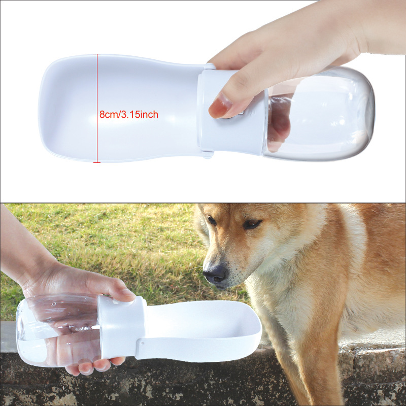 亚马逊爆款宠物用品折叠饮水杯宠物便携550ml折叠水杯垃圾袋套装详情图2