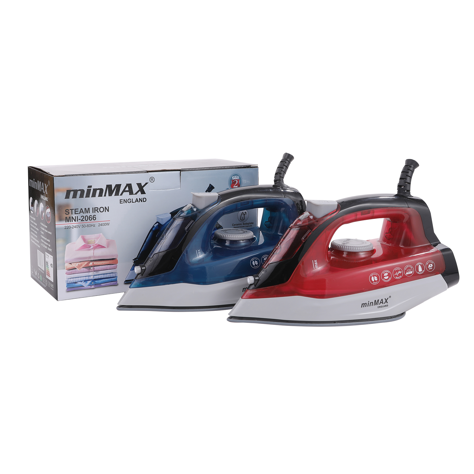 minMAX cross-border exclusive household electric iron 2066 British and European standard handheld electric iron in stock Item Picture