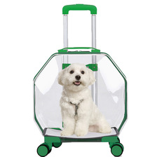 新款宠物拉杆箱外出便携宠物航空箱透明猫包宠物背包泡泡箱