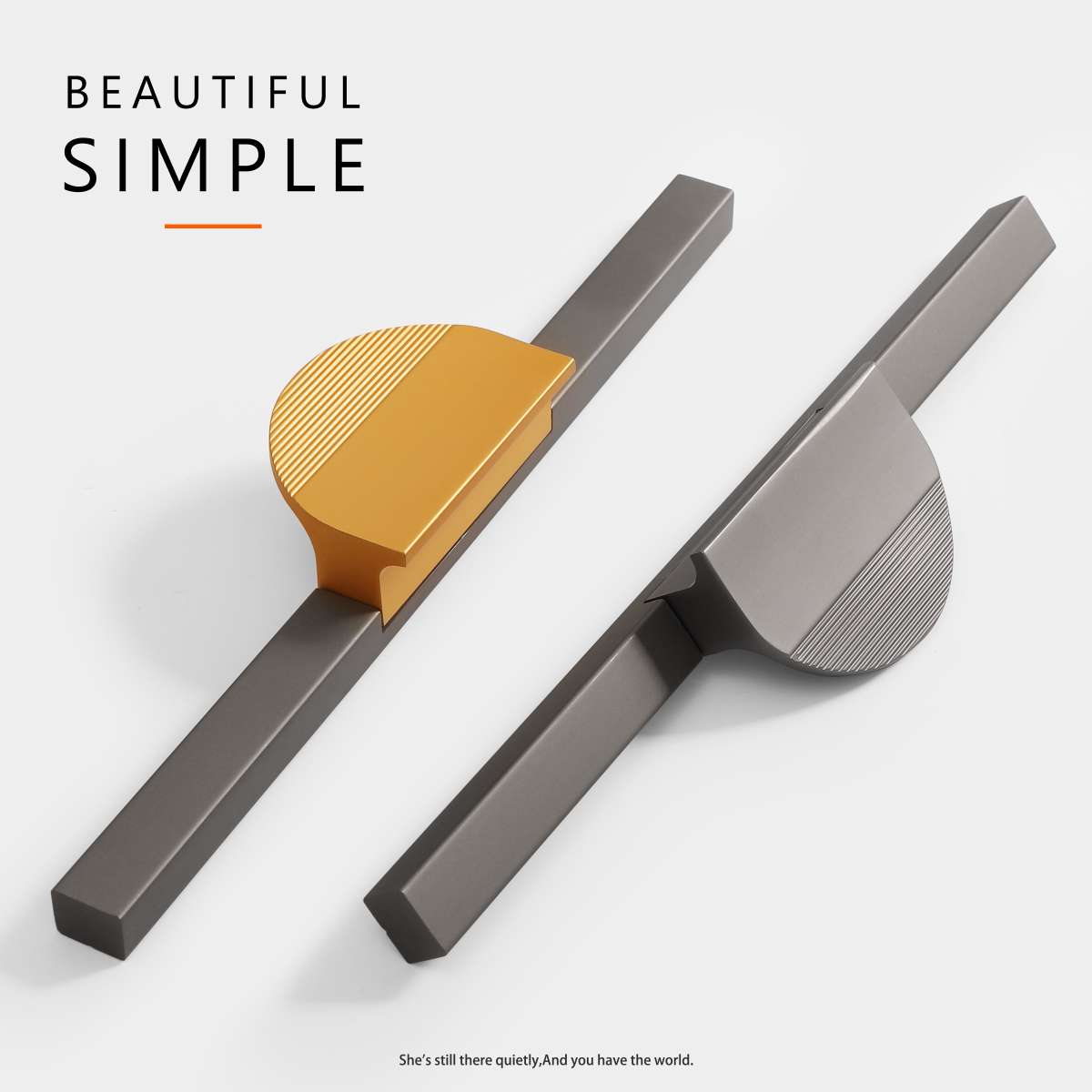 High Quality Aluminum Alloy Handle Support Your Exquisite Life Specification drawing