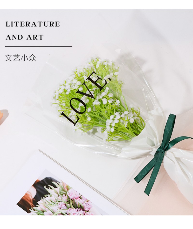 LOVE玫瑰鲜花花束多支袋花艺包装材料礼品DIY花店用品详情5