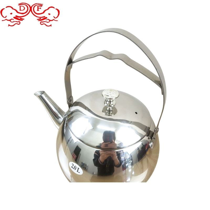 DF68029 Stainless steel Peony teapot, Stainless Steel water kettle, teapot, Stainless Steel teapot, Coffee teapot, brewing teapot, kitchen DF Trading house details Picture