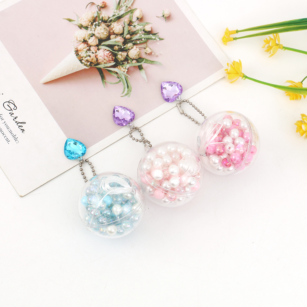 Creative DIY handmade beaded material bag girls bracelet necklace accessories children play house educational toys details Picture