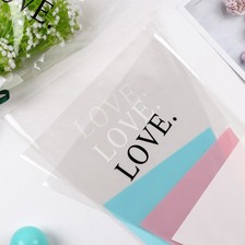 LOVE玫瑰鲜花花束多支袋花艺包装材料礼品DIY花店用品