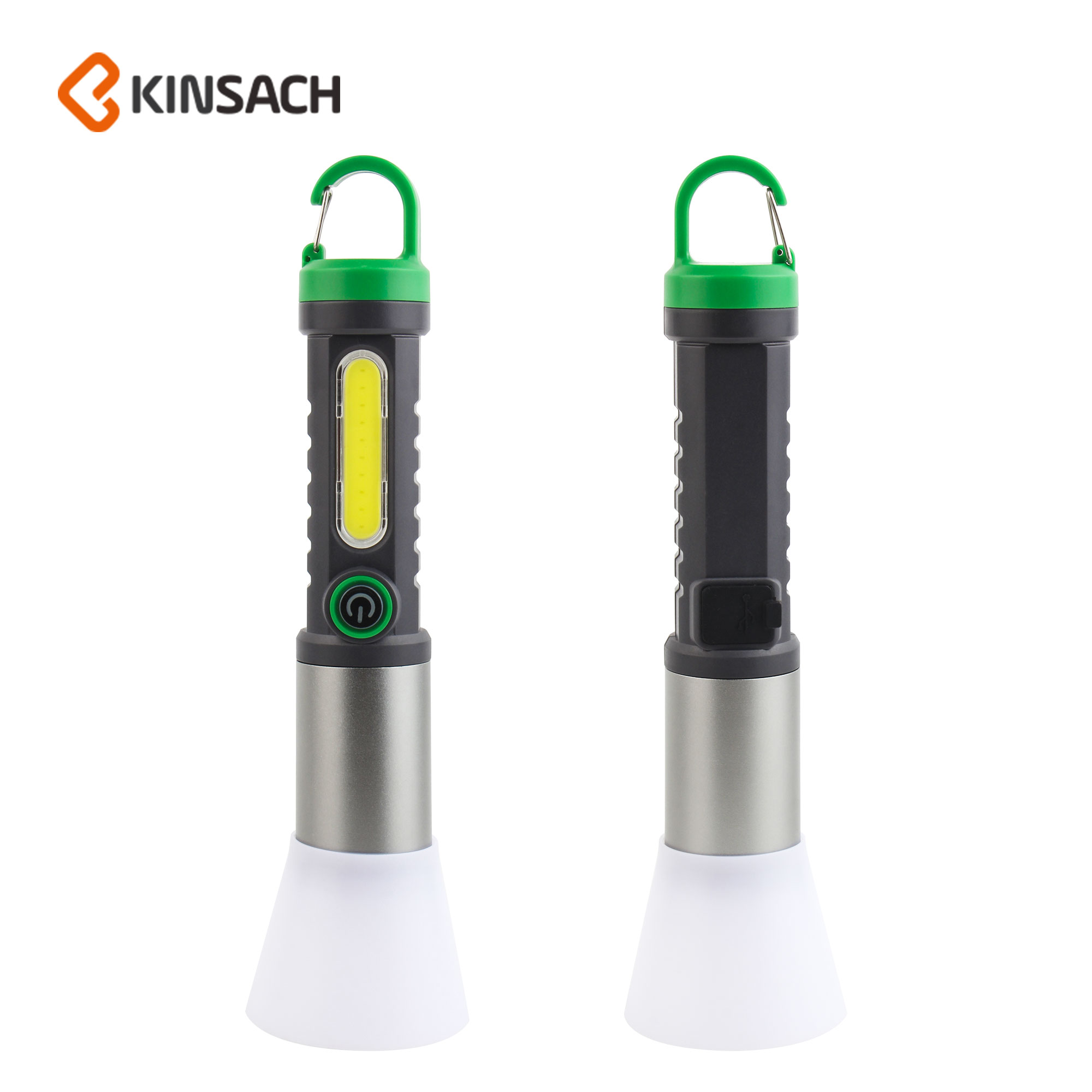 Multi-functional small hand electric outdoor camping lighting work light side light white laser multi-functional flashlight