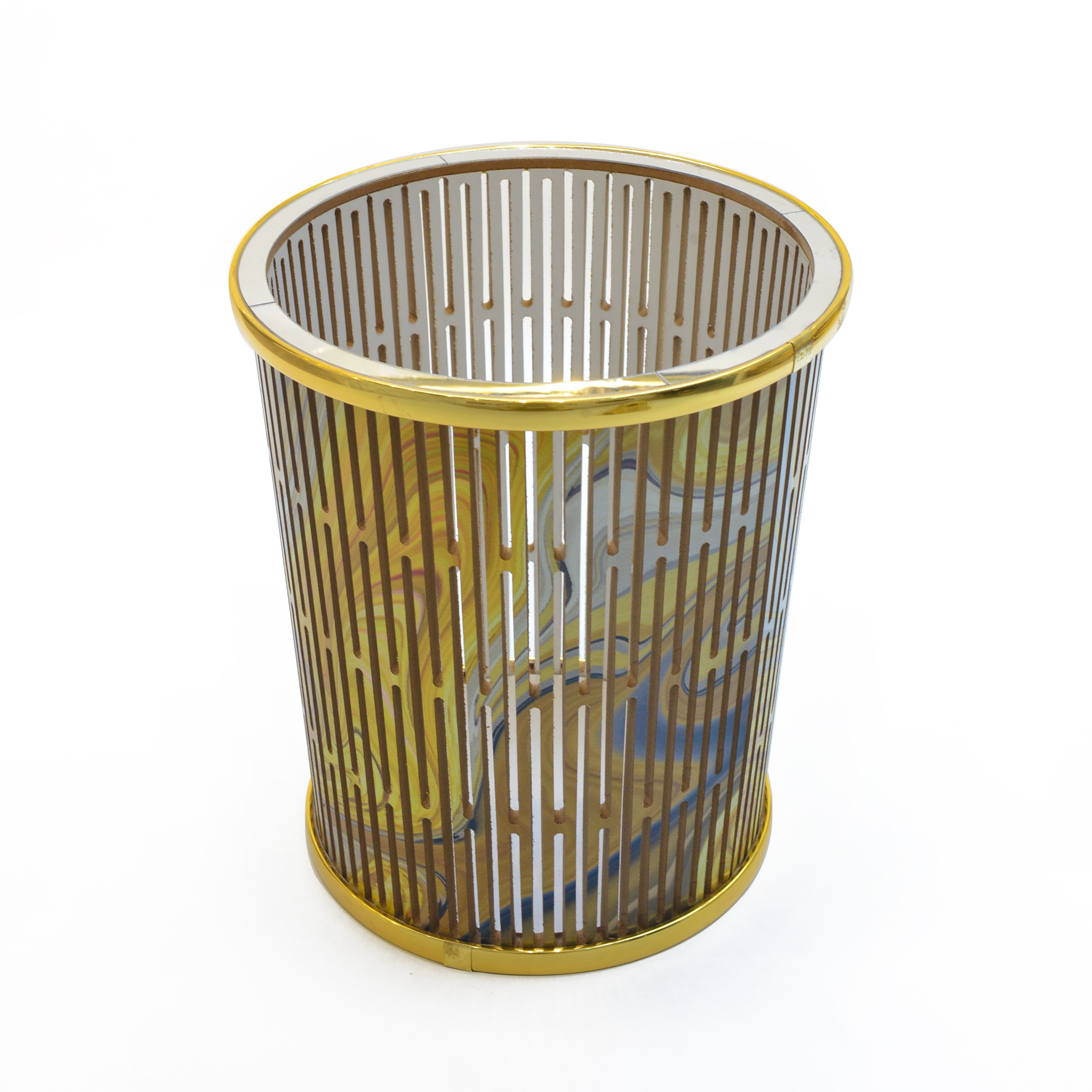 Acrylic Arab-Turkish painted marble pattern hollowed-out garbage and tissue box 005 (to be discussed in person at the store) Item Picture