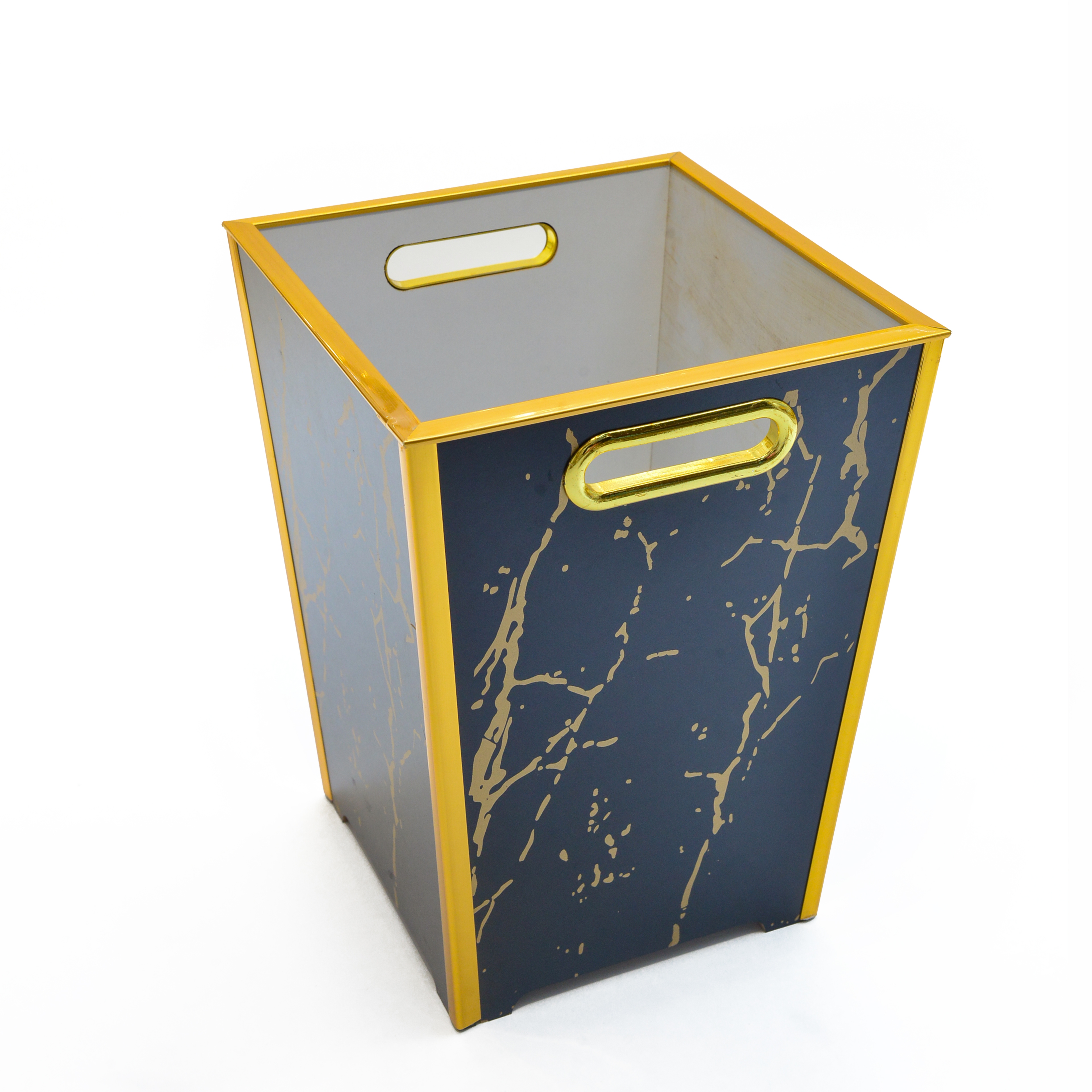 Wooden Arabic black crack-patterned trash can tissue box set Application Scenario