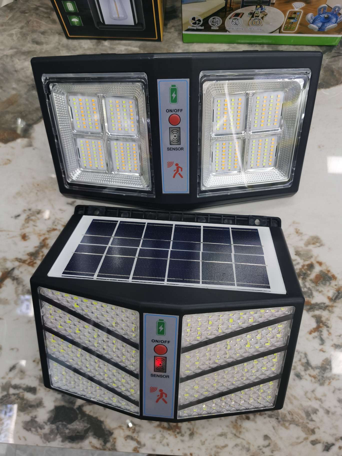 New Solar Wall Lamp Large Size Specification drawing