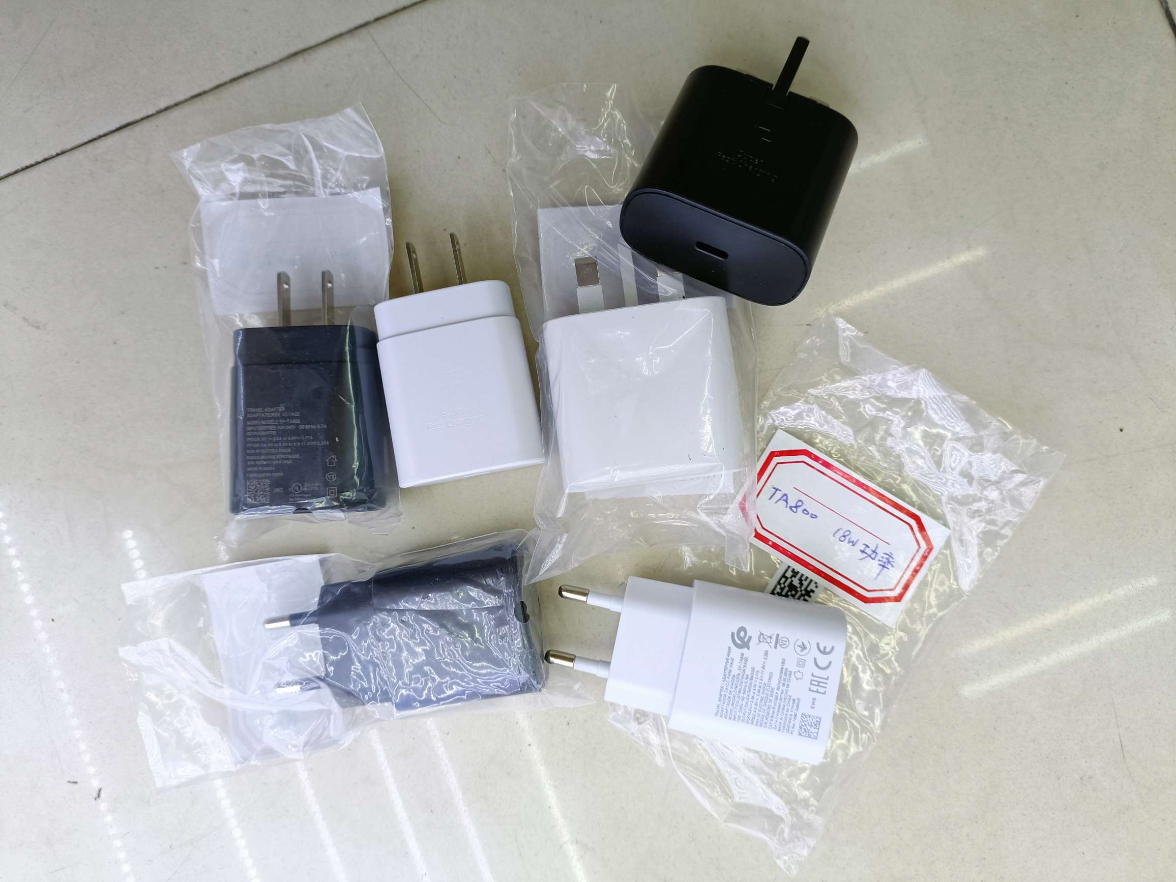 TA800 18W/25W PD charging head mobile phone charger US regulation European regulation UK regulation details Picture