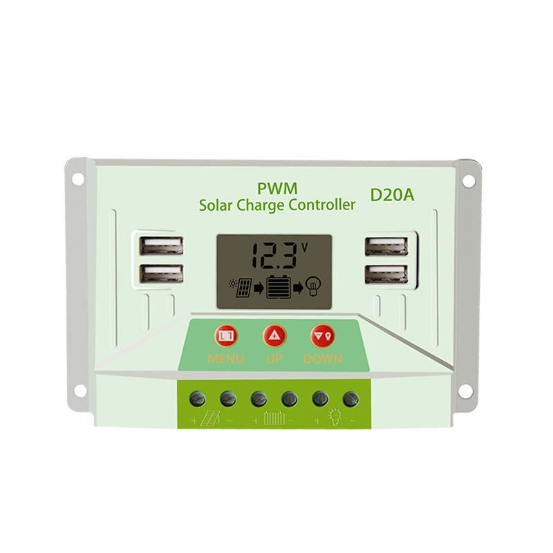厂家批发20A太阳能控制器12V/24VPWM路灯系统 太阳能板控制器详情图2