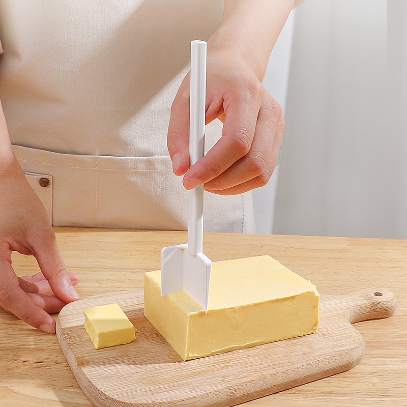 KOKUBO Japanese imported butter cutter, kitchen baking divider, household cheese and cheese cutter, equal cutting tool, KOKUBO Japanese specially made butter measuring knife and spoon Specification image