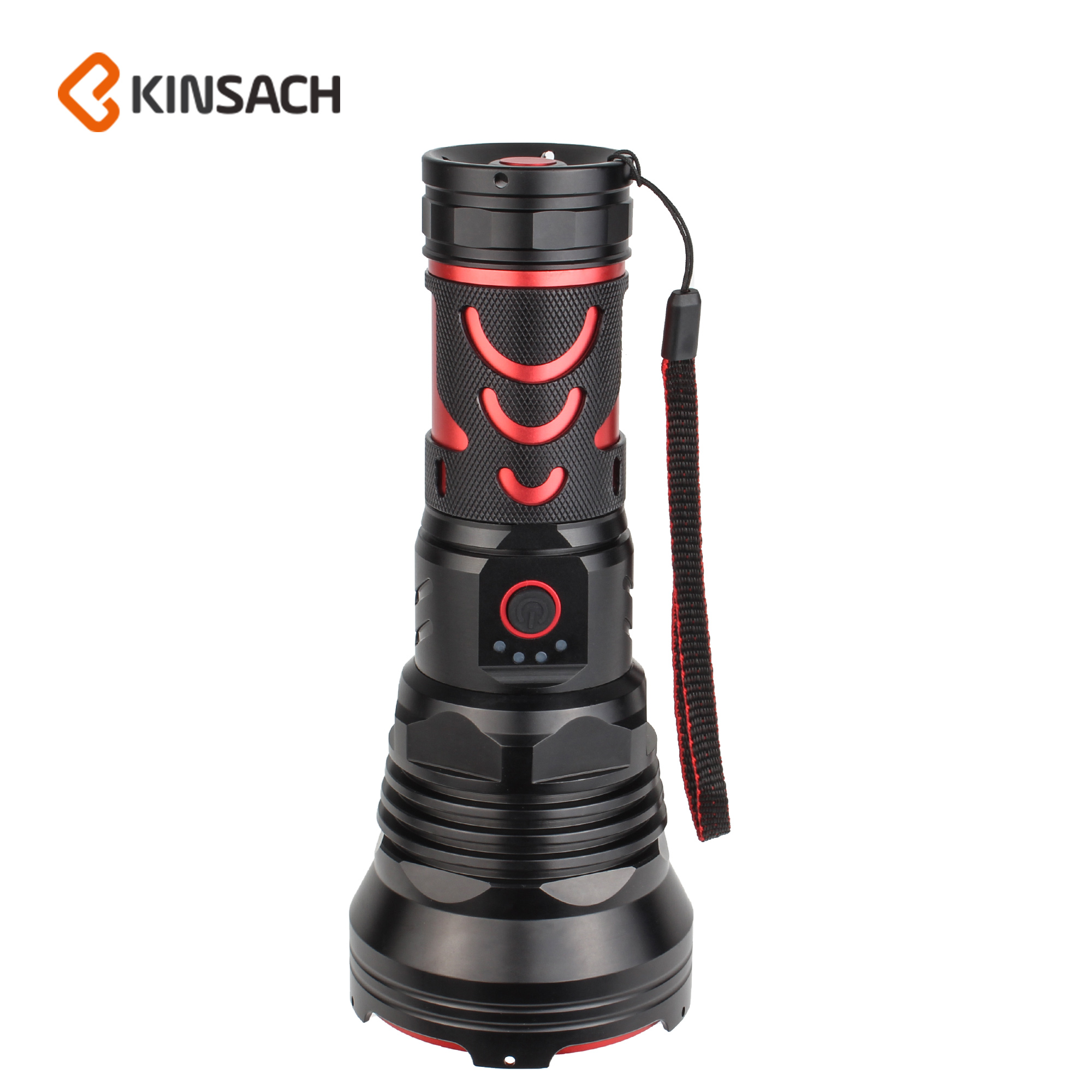 New flashlight USB charging ultra long life ultra bright long-range security patrol outdoor lighting