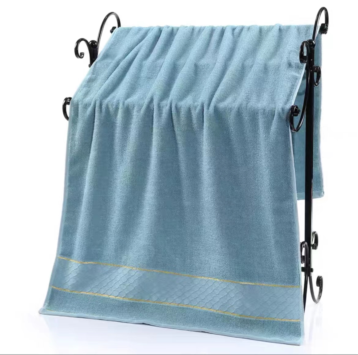 Xiqiu bath towel Cotton gold thread round ball bath towel Item Picture