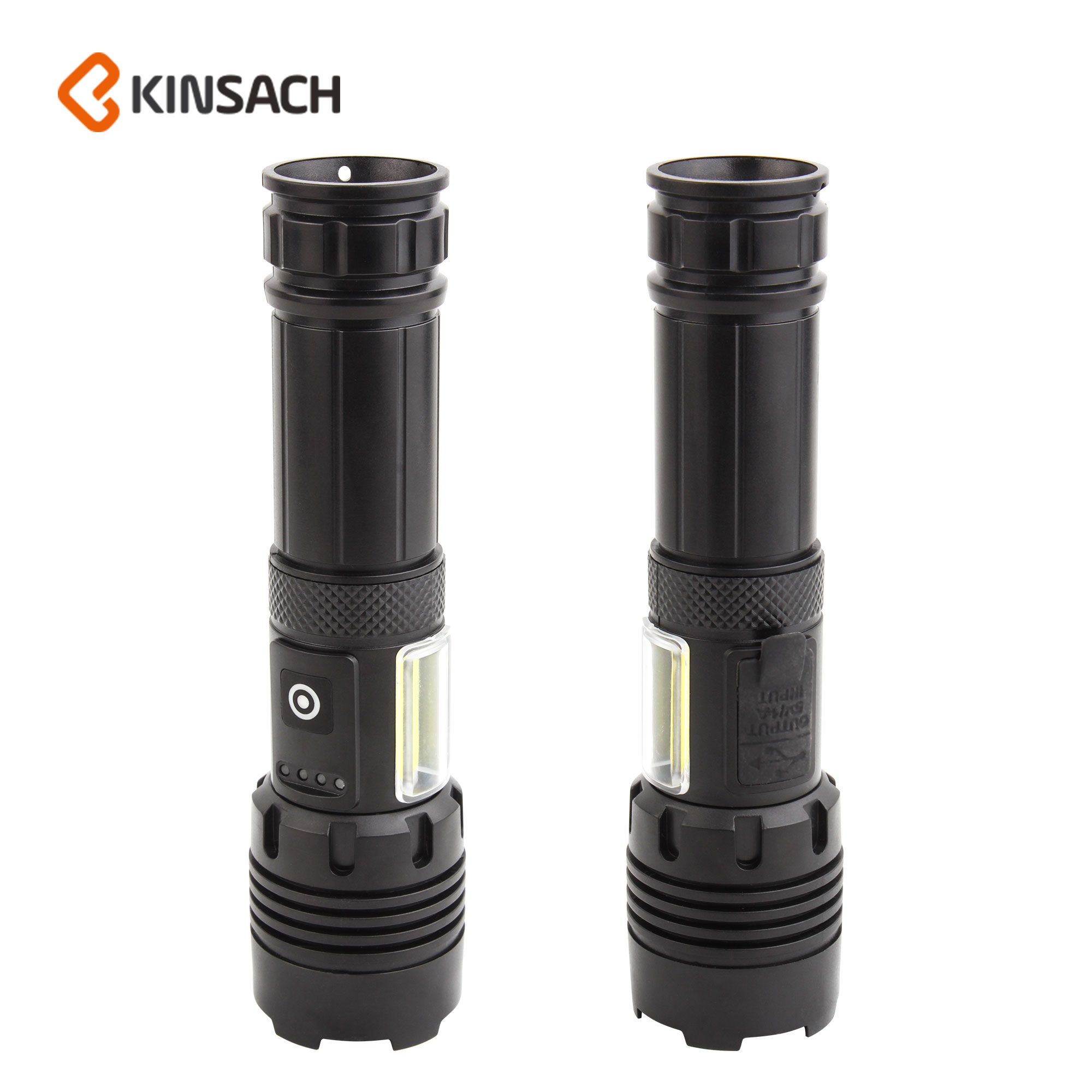 Flashlight Outdoor floodlight ABS waterproof telescopic focus