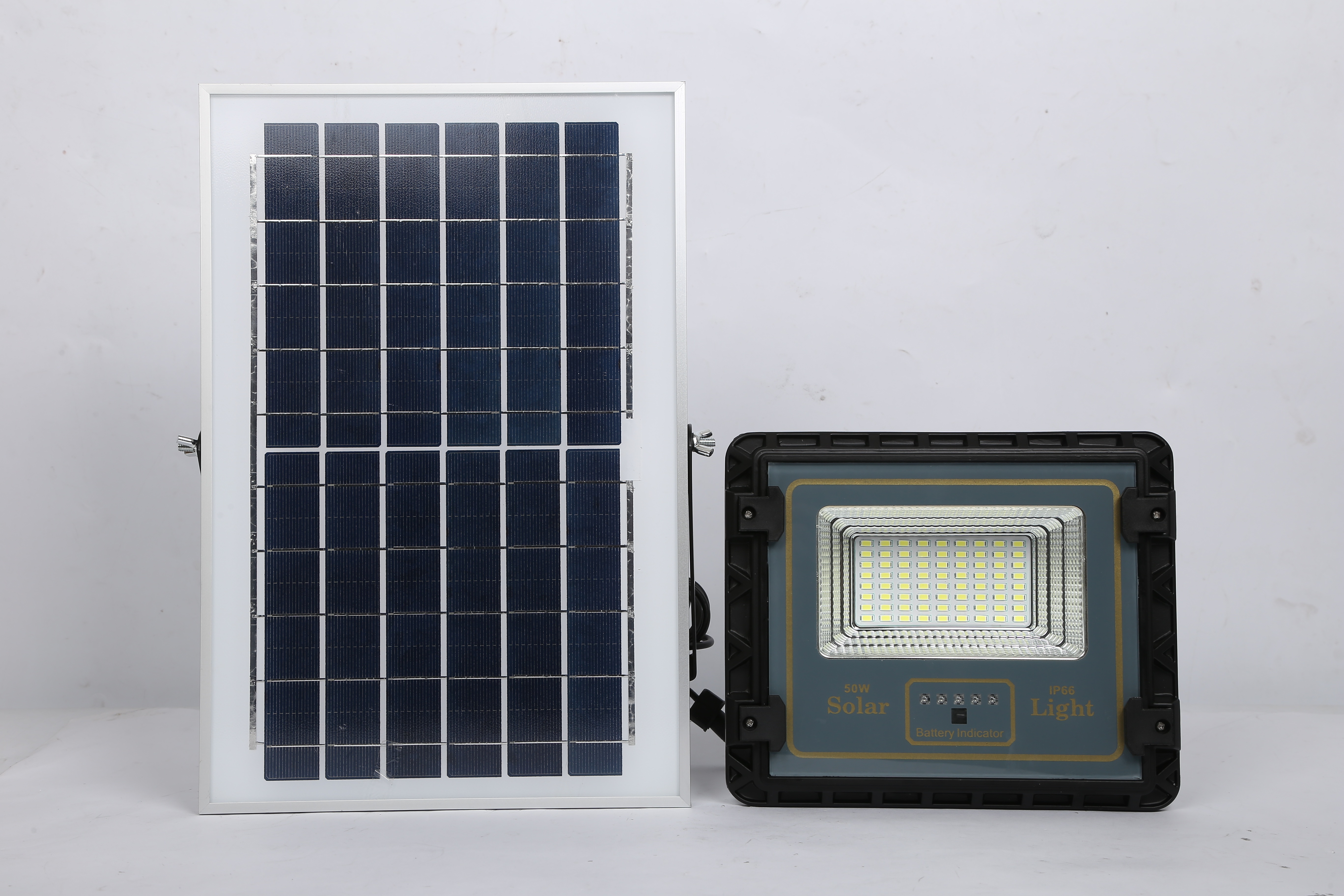 Solar Floodlight Manufacturers Direct Sales New Rural Outdoor Project Split Floodlight Solar High Human Body Induction Specification drawing