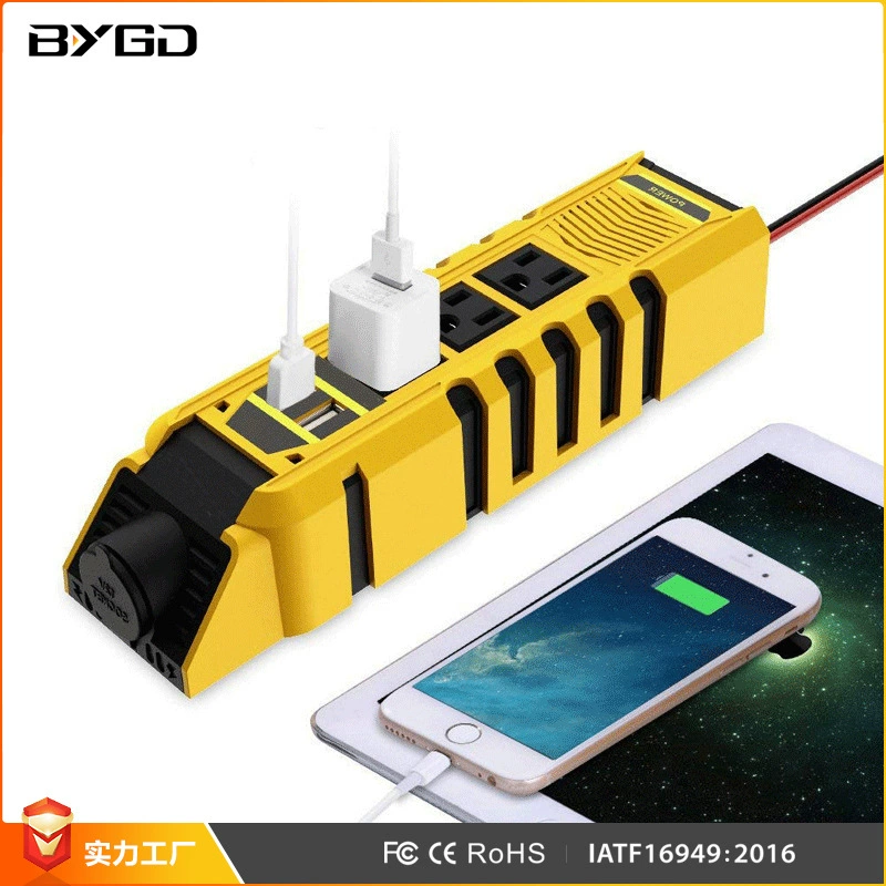 Dual Usb 12V To 110V Modified Wave Inverter 150W Car Inverter Inverter Mini Factory Specification drawing