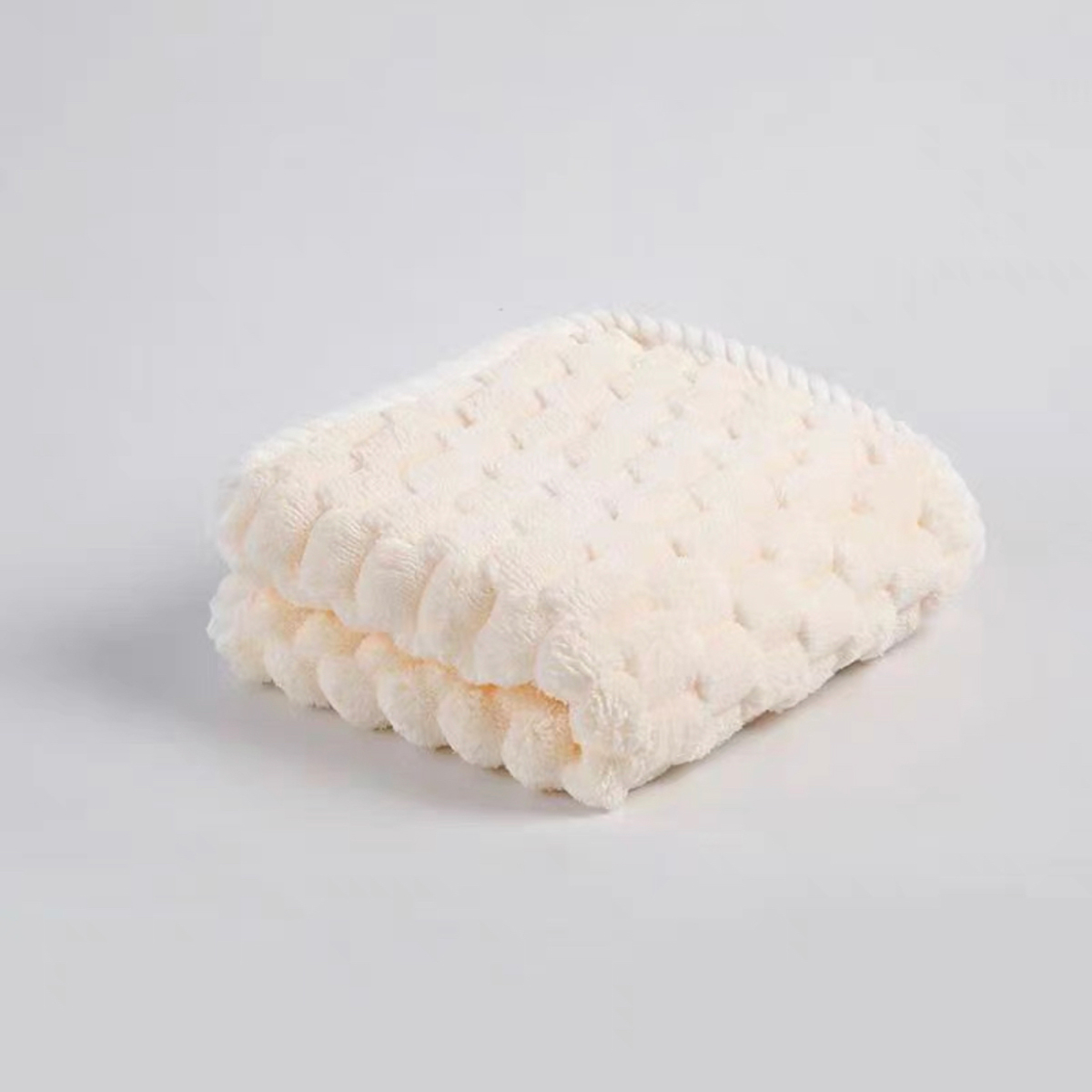 Seal Ball Towel Coral Velvet Cloud Lattice Square Towel 30*30 details Picture