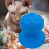 New cat mushroom-shaped hair rubbing device, suction cup massage, cat petting brush to relieve boredom and have fun, cat toy, teething pet supplies details Picture