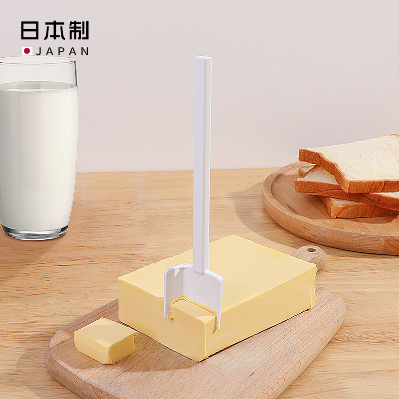 KOKUBO Japanese imported butter cutter, kitchen baking divider, household cheese and cheese cutter, equal cutting tool, KOKUBO Japanese specially made butter measuring knife and spoon details Picture