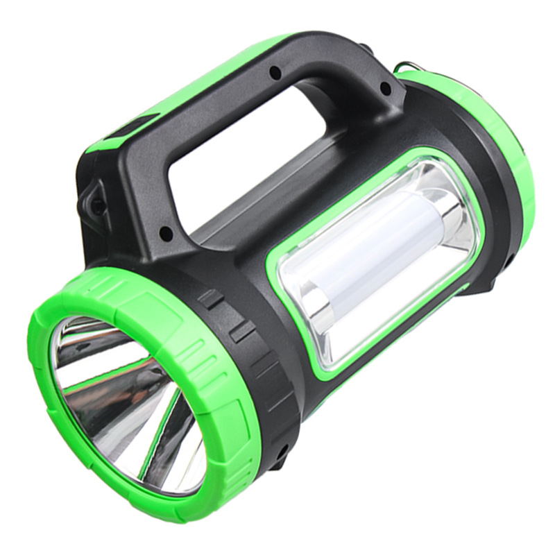 Solar Flashlight Strong Rechargeable Outdoor Super Bright Emergency Hand Light Household Multi-Functional Fishing Light