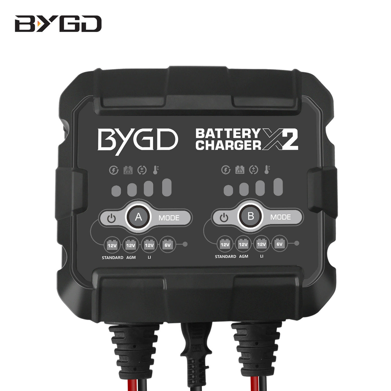 2A Lithium Battery Charger One Charge Two 12V Car Battery Charging Repair And Maintenance Of Lead-Acid Battery Charger Specification drawing