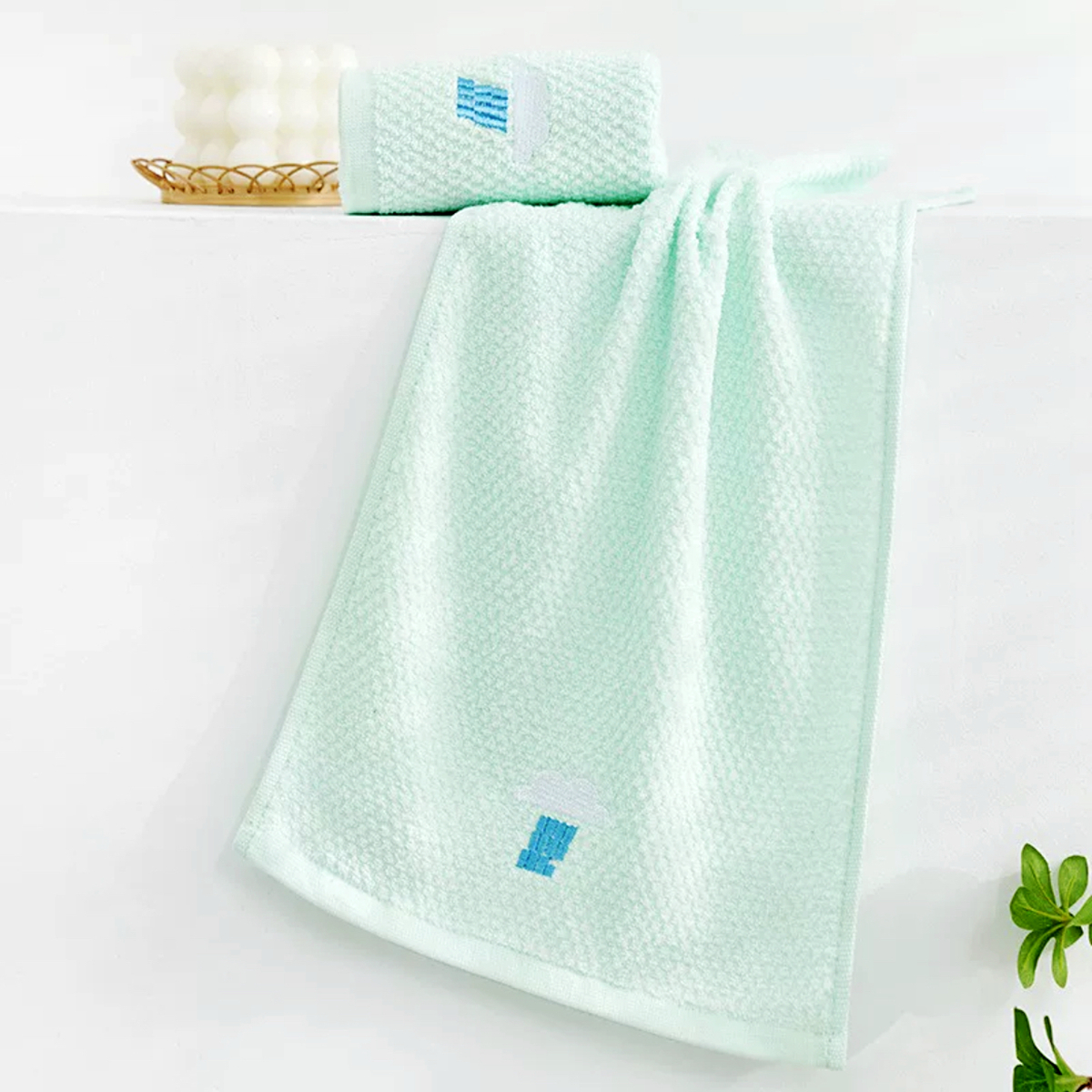 Xiqiu towel: Pure cotton weather embroidered children's towel Specification image