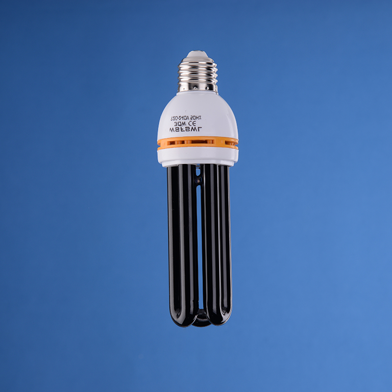 Violet Lamp Germicidal Energy-Saving Lamp Half Screw Black Violet Screw Specification drawing
