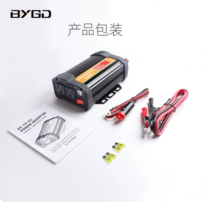 12V To 110V300w High-Power Household Power Inverter Multi-Functional Car And Truck Inverter Charger details Picture