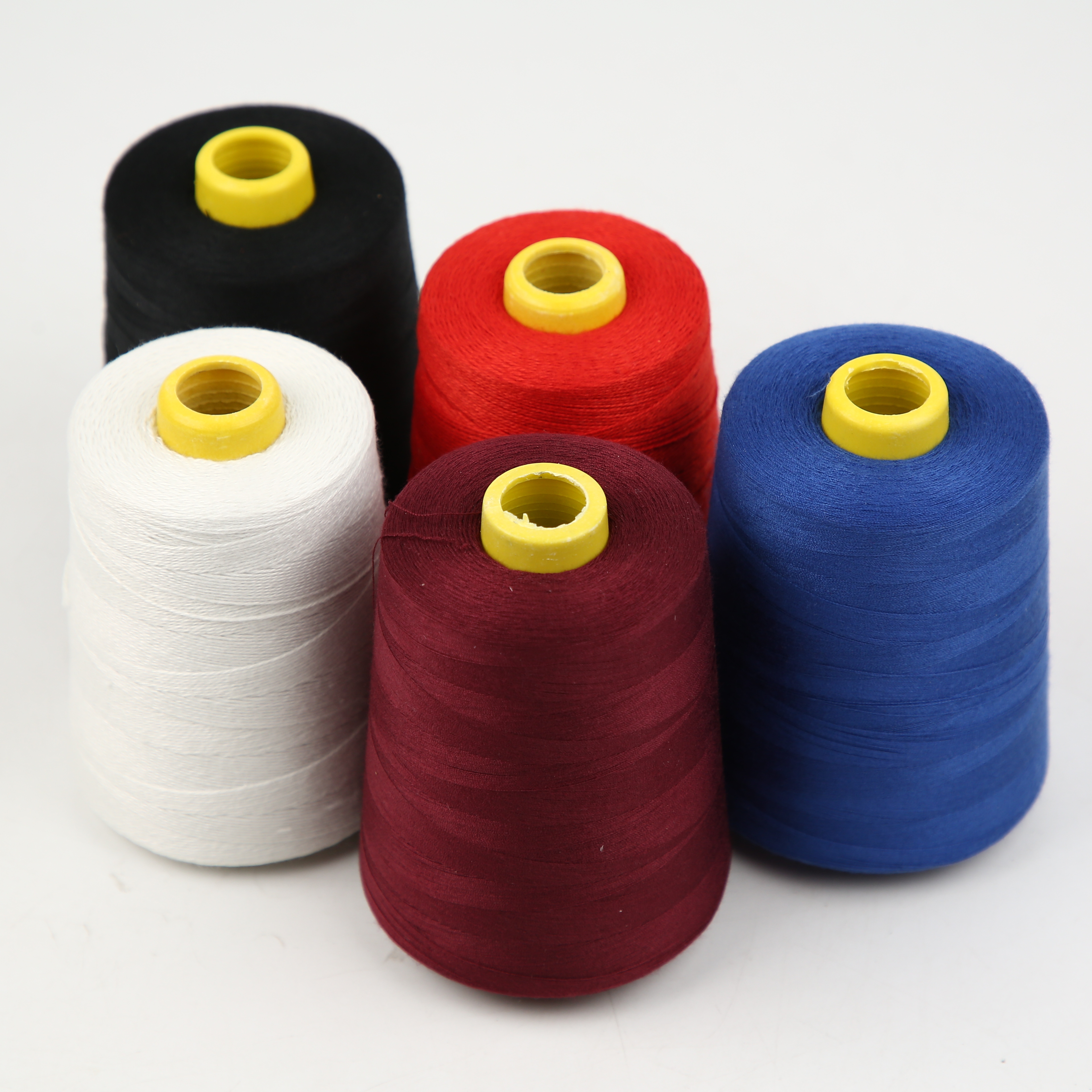 工厂直供 402高速缝纫机线 8000码 牛仔线 拷边线 绣花线蜡线批发