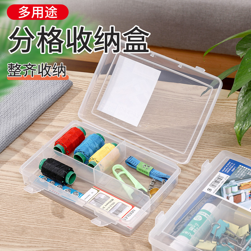sanada 日本进口药品收纳盒桌面小物分格整理盒化妆品整理收纳盒